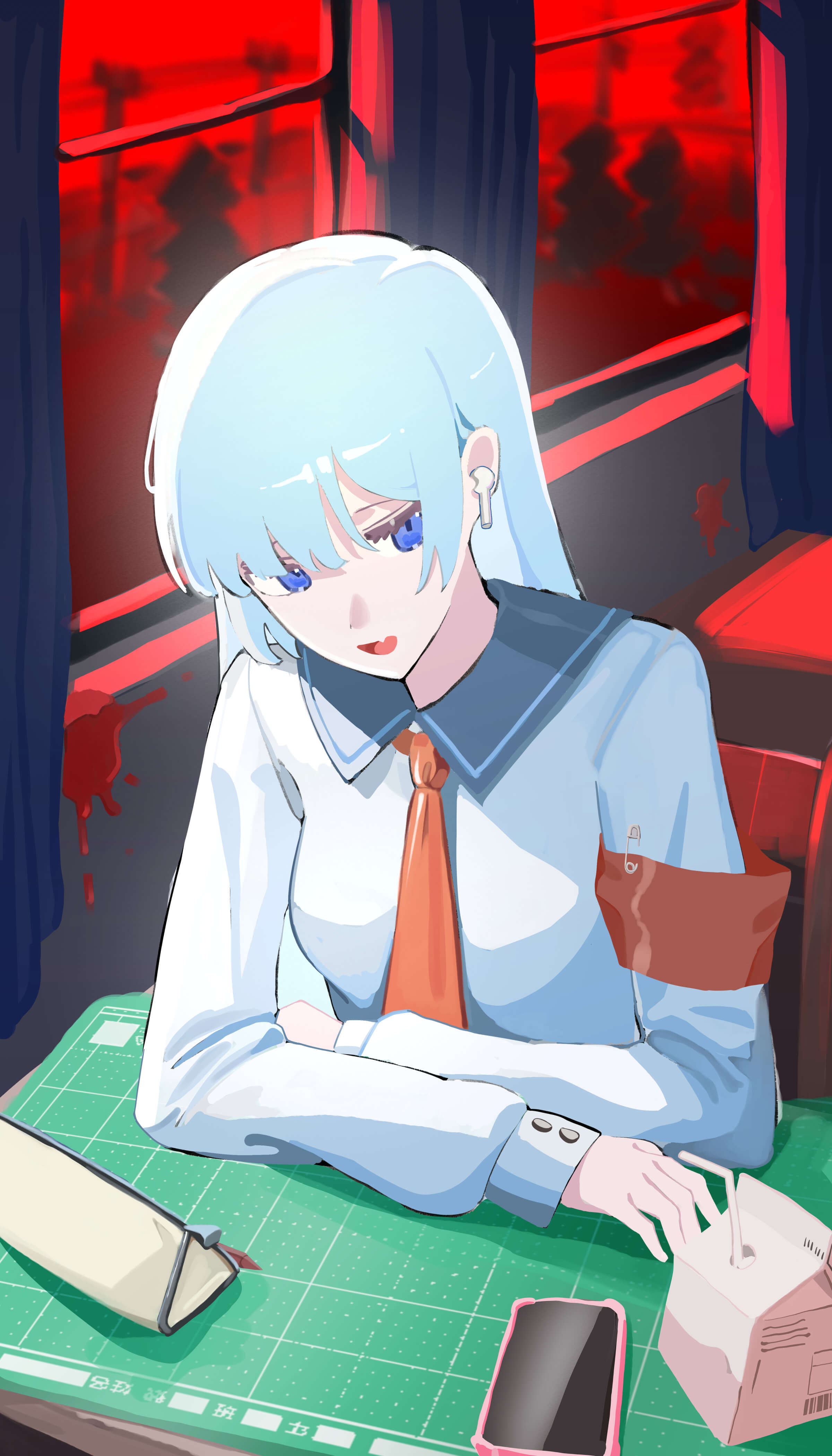 遇央插畫作品 - 日系少女立繪